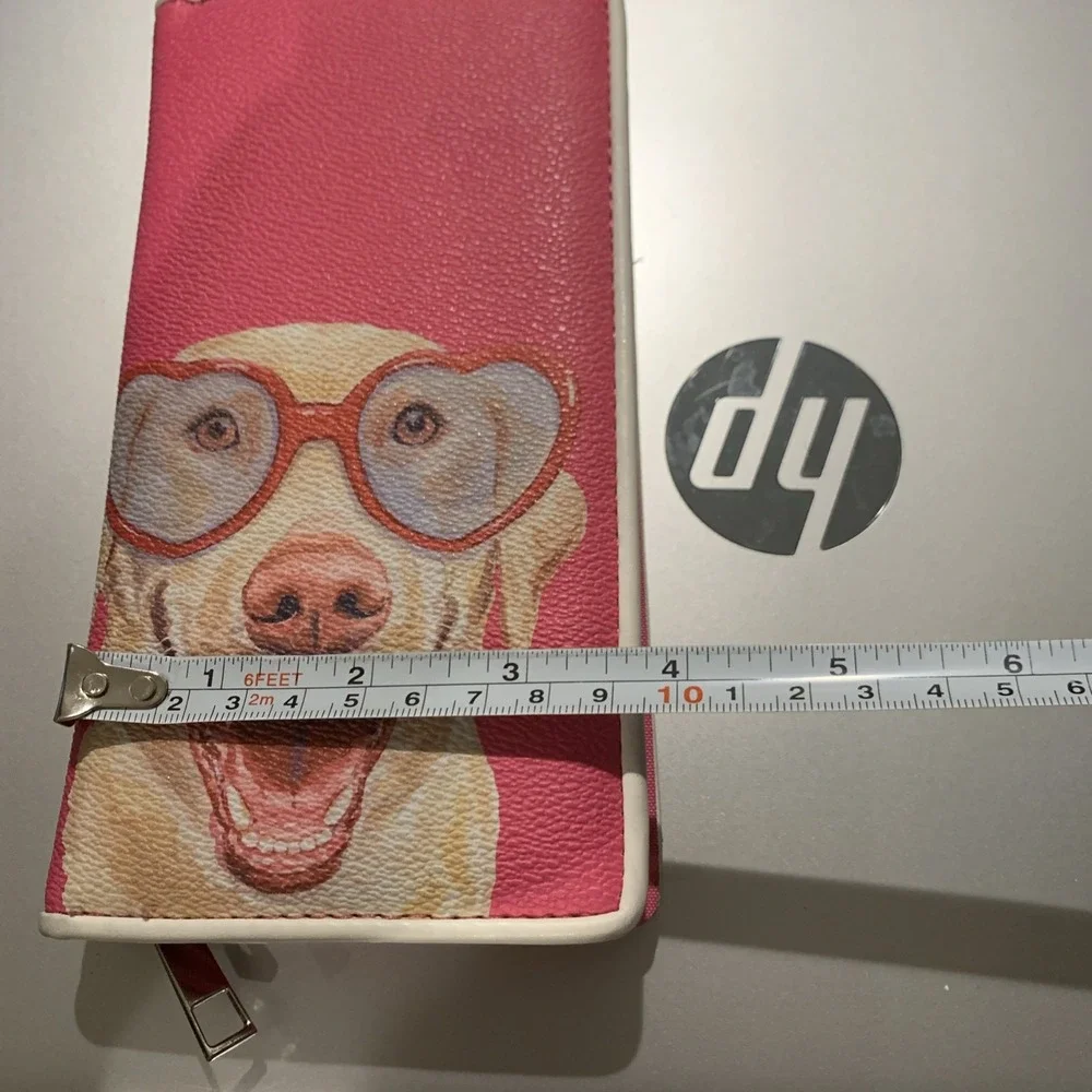 Ashley M. Artist Series Pink Wallet Billfold Labrador‎ retriever With Sunglasses